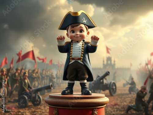 Little Napoleon in a Hat and Uniform