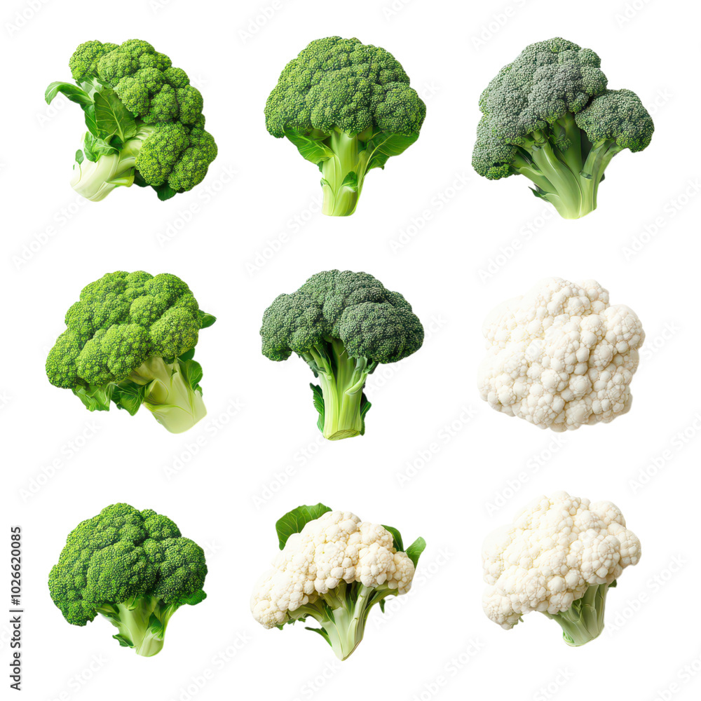 Top View Collection of Fresh Broccoli: A Vibrant Display of Healthy Green Vegetables Top View Collection of Fresh Broccoli: A Vibrant Display of Healthy Green Vegetables