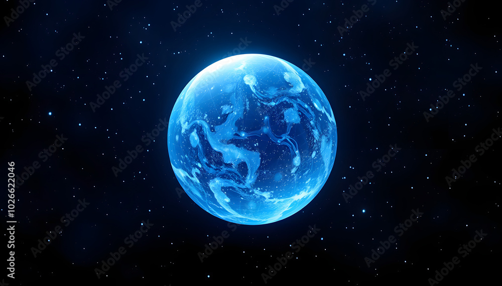 Fototapeta premium Horoscope love aquarius aries astrology background ball isolated with white highlights, png