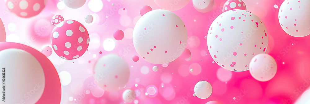 Pink Polka Dots Perfection: A playful pink and white abstract background for pre-kindergarten classrooms, featuring polka dots and primary color accents to stimulate curiosity and creativity. Pink Polka Dots Perfection: A playful pink and white abstract background for pre-kindergarten classrooms, featuring polka dots and primary color accents to stimulate curiosity and creativity.