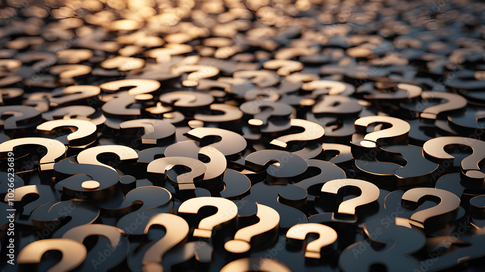 Question marks. Problems to solve concept., AI generated image, ai. AI ...