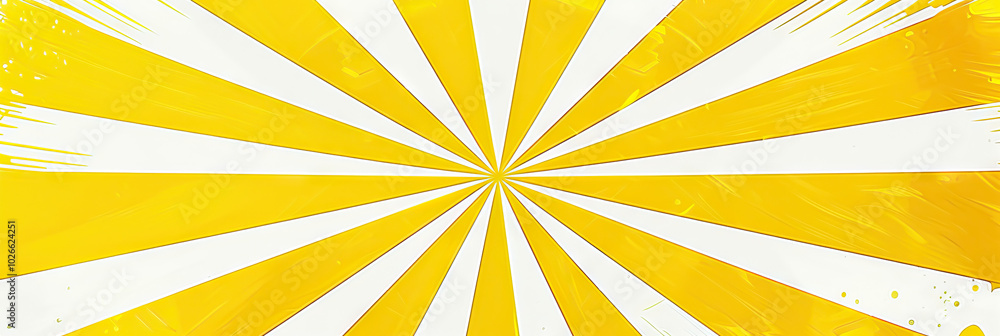 Yellow Sunburst School Scene: A sunny yellow and white abstract background for elementary schools, evoking feelings of warmth and happiness with its sunburst design.