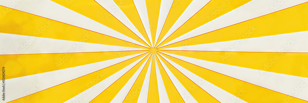 Obraz premium Yellow Sunburst School Scene: A sunny yellow and white abstract background for elementary schools, evoking feelings of warmth and happiness with its sunburst design.