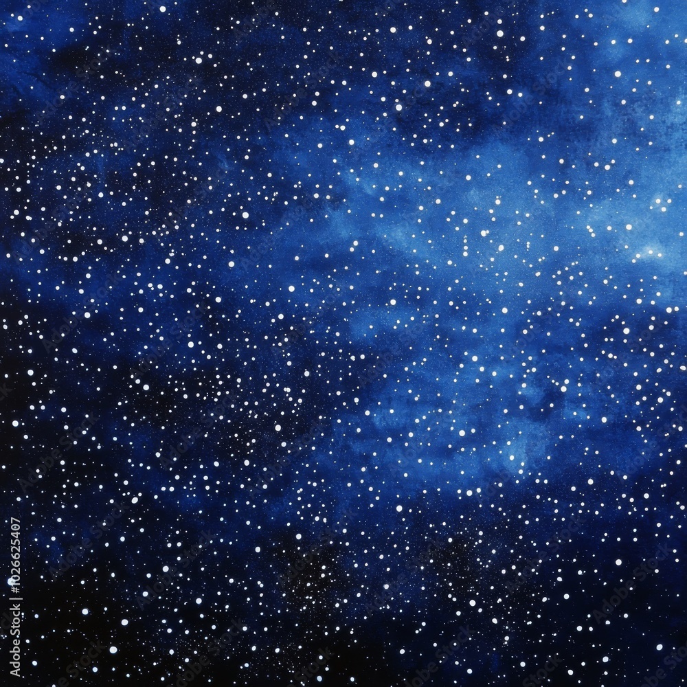 Fototapeta premium Starry night sky fully adorned with countless stars