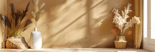 Neutral Nest: A warm beige background with cozy accents, ideal for fostering focus and creativity.