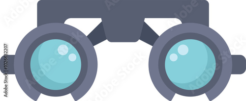 Trial frame, usually used by ophthalmologists during eye examinations to choose corrective lenses for patients with vision problems
