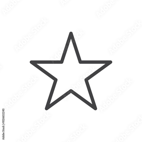 Add to favourite icon Thin outline art symbol
