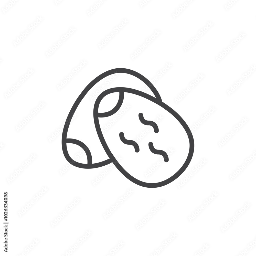 Dates icon Thin outline art symbol Dates icon Thin outline art symbol