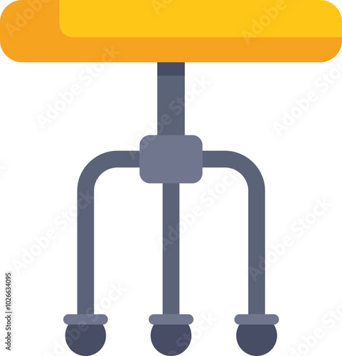 Potato masher pressing making food icon illustration with flat style design on white background