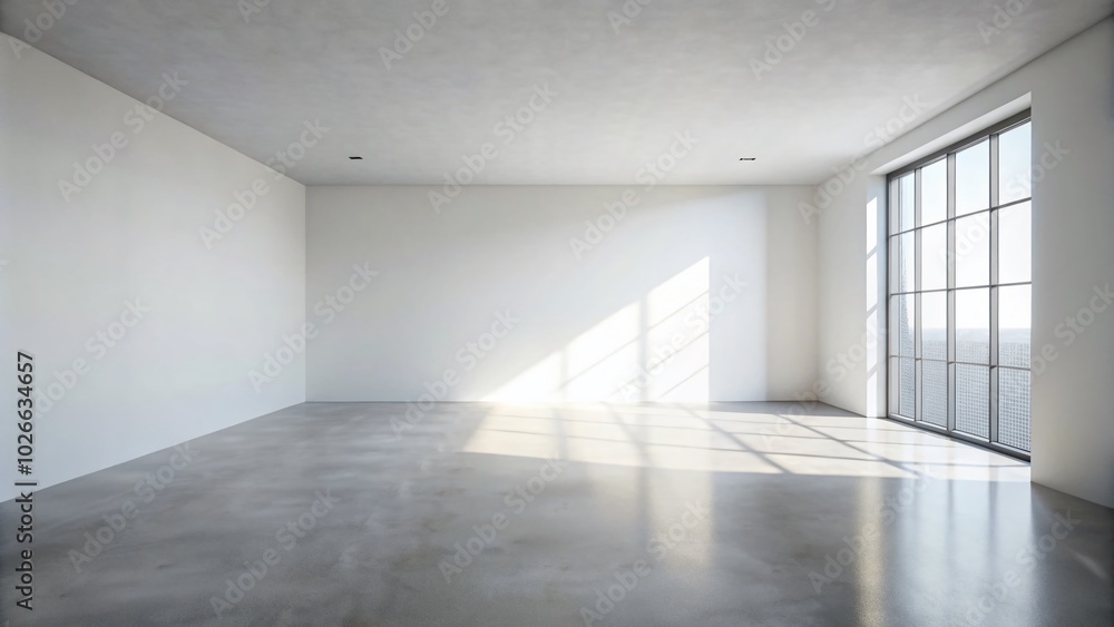 Empty Room with White Wall - Minimalist Background for Photography and Design Projects Empty Room with White Wall - Minimalist Background for Photography and Design Projects
