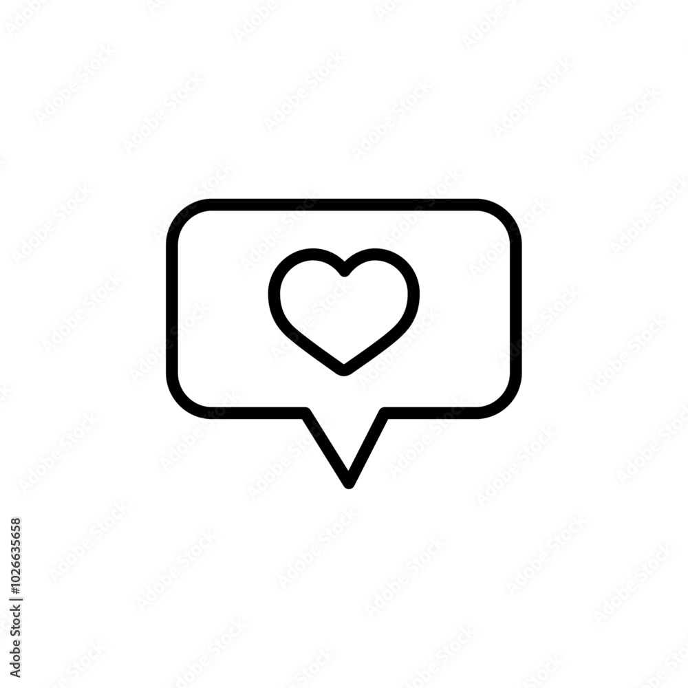 like and love icon Thin outline art symbol like and love icon Thin outline art symbol