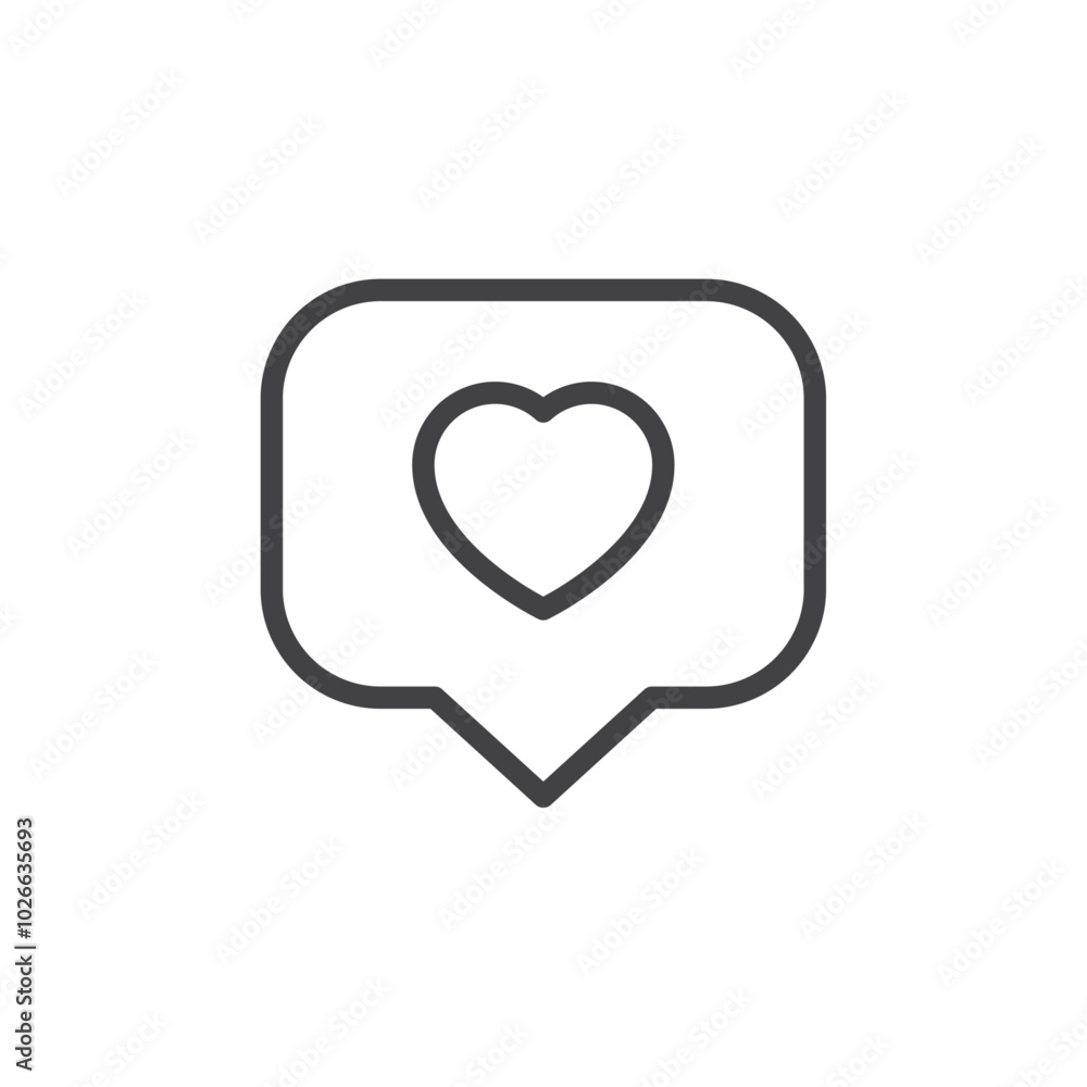 Like icon Thin outline art symbol Like icon Thin outline art symbol