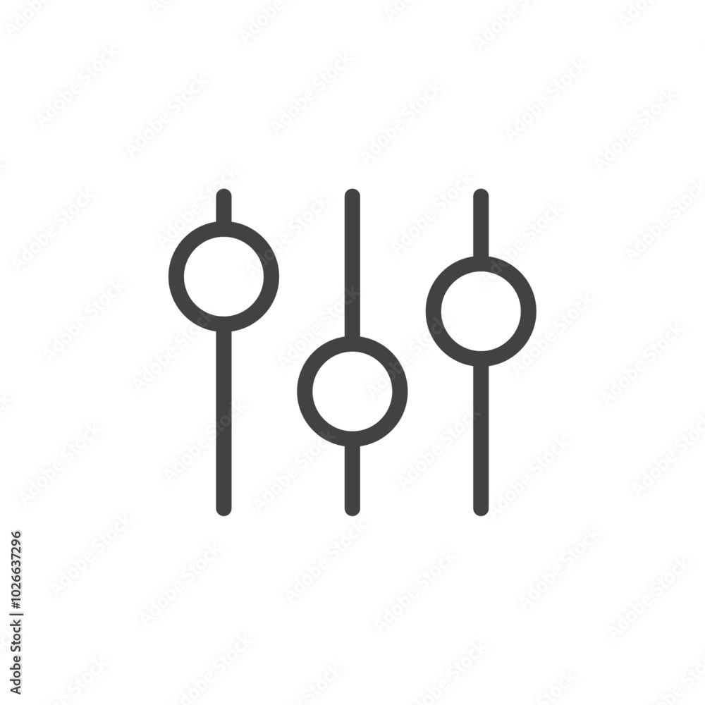 sound volume level icon Thin outline art symbol sound volume level icon Thin outline art symbol