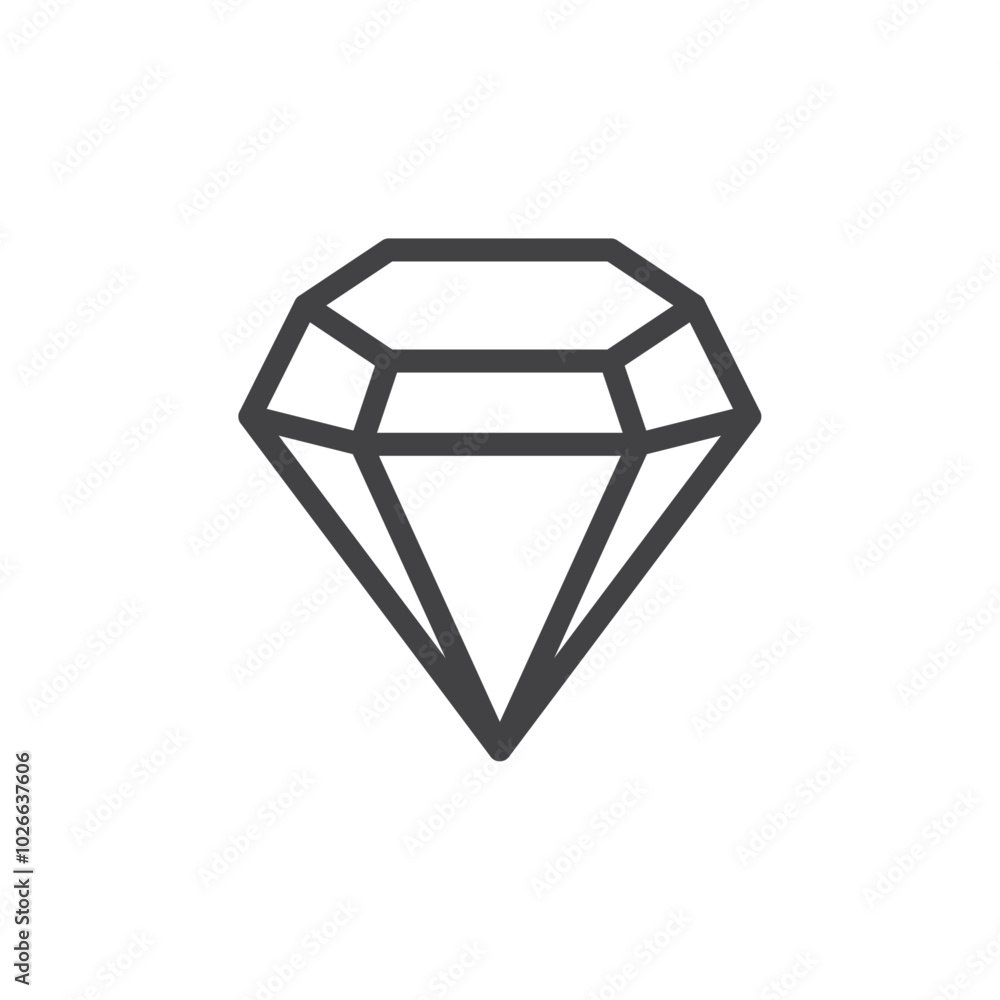 values icon Thin outline art symbol values icon Thin outline art symbol