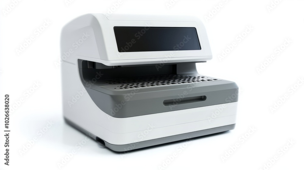 PCR machine, isolated on white. PCR machine, isolated on white.