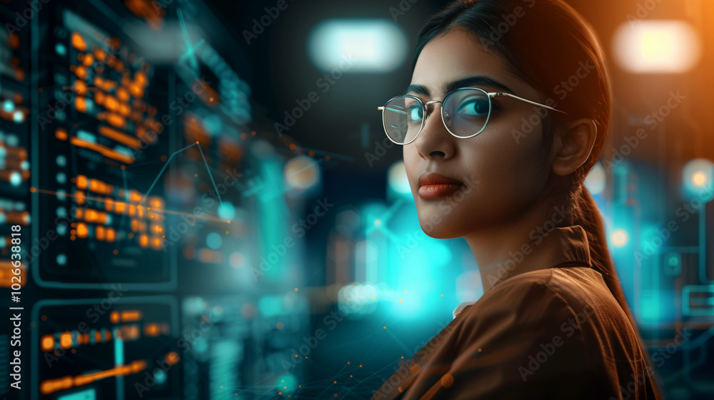 Data Analyst looking confident Data Analyst looking confident