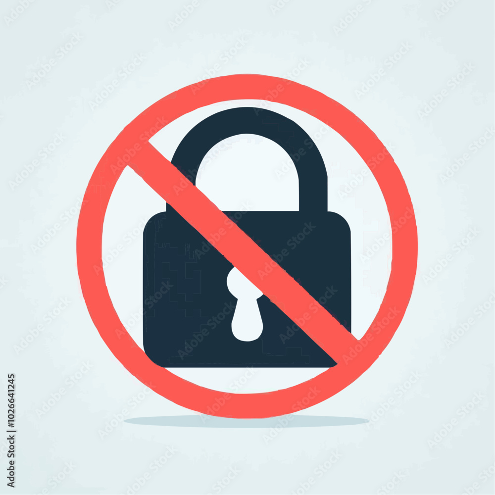 Block icon, unavailable icon Block icon, unavailable icon