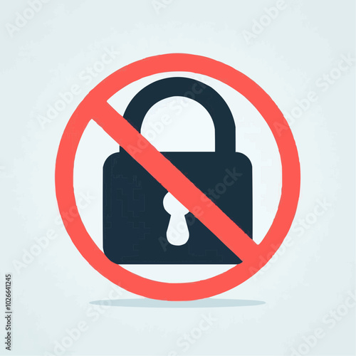 Block icon, unavailable icon