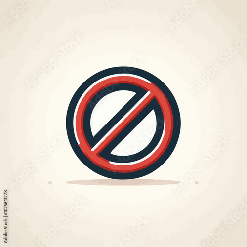 Block icon, unavailable icon