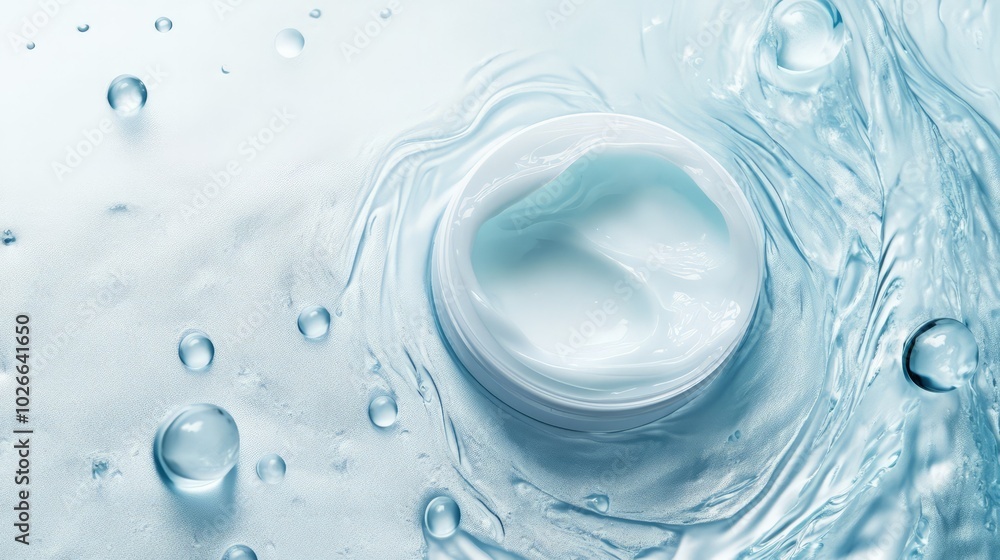 Squalane in cosmetic gel, molecular structure background, skincare hydration concept Squalane in cosmetic gel, molecular structure background, skincare hydration concept