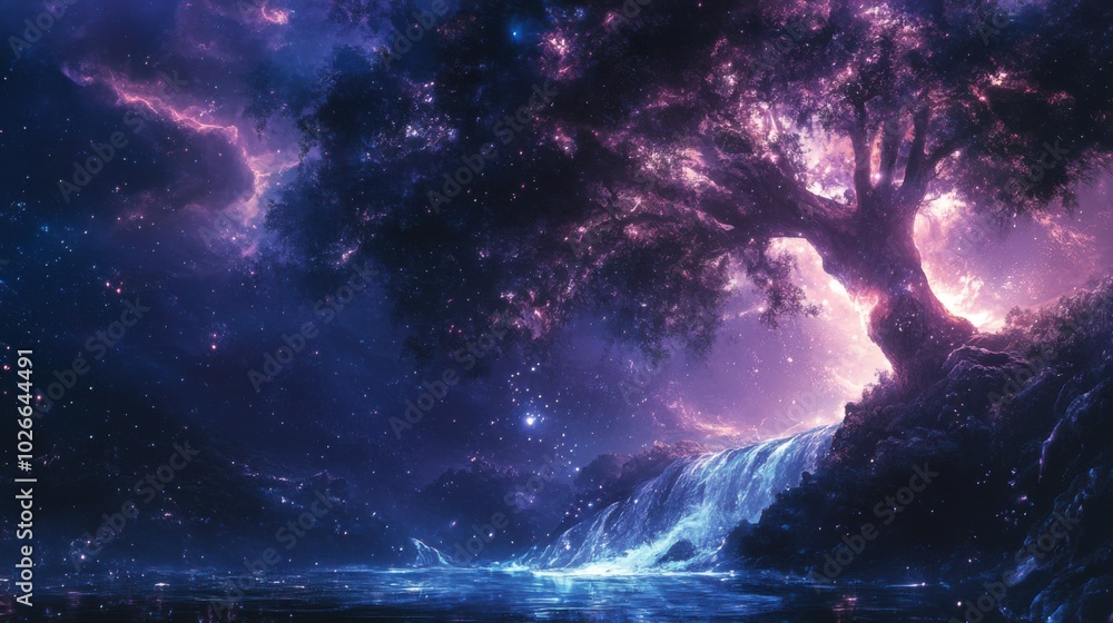 Fototapeta premium background with stars