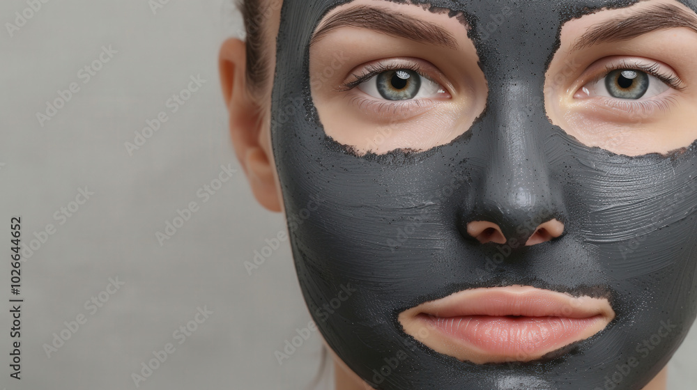 Charcoal Detox Mask Application, showcasing a serene face enveloped in a charcoal mask, highlighting the rejuvenating effects of deep cleansing for healthy skin. Charcoal Detox Mask Application, showcasing a serene face enveloped in a charcoal mask, highlighting the rejuvenating effects of deep cleansing for healthy skin.