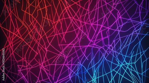 Vibrant Electric Intersections, a dynamic composition of intersecting electric color lines, creating a chaotic yet harmonious abstract design that radiates energy and movement.