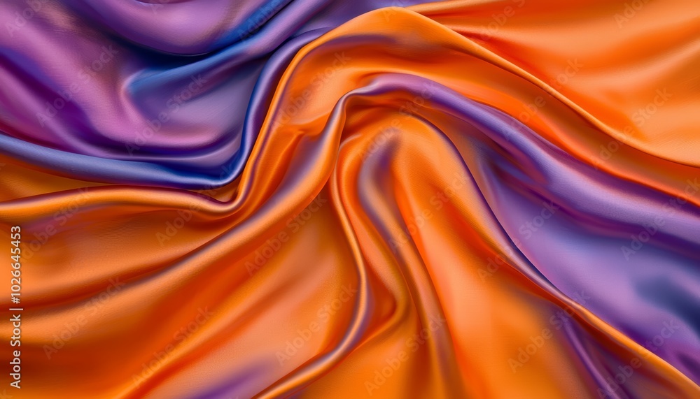 A close-up of a person's silhouette draped in soft, flowing silk, with radiant hues of orange, violet, and emerald casting a vibrant, ethereal glow on the fabric. A close-up of a person's silhouette draped in soft, flowing silk, with radiant hues of orange, violet, and emerald casting a vibrant, ethereal glow on the fabric.