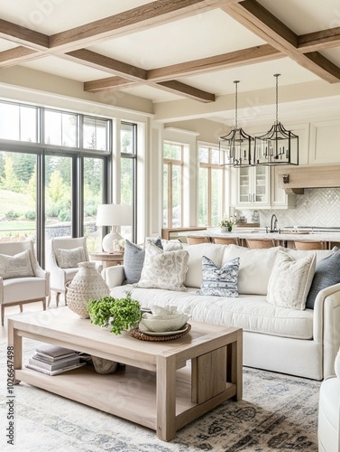 Farmhouse interior design of modern living room.Farmhouse interior design of modern living room.Farmhouse interior design of modern living room.Farmhouse interior design of modern living room.Farmhous photo