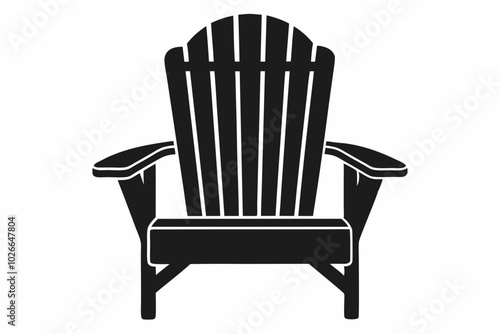 Adirondack chair, Chair silhouette, Beach Summer Adirondack chair