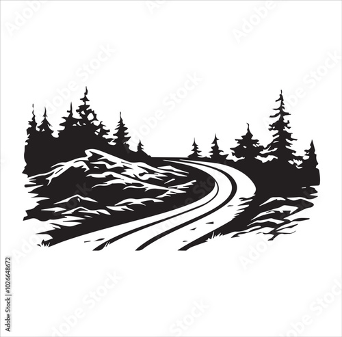 road in the forest