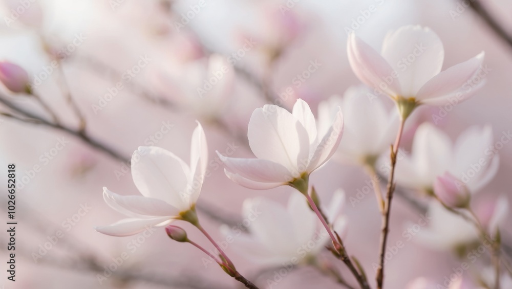 Serene Blossom Background in Soft Pink Hues. Serene Blossom Background in Soft Pink Hues.