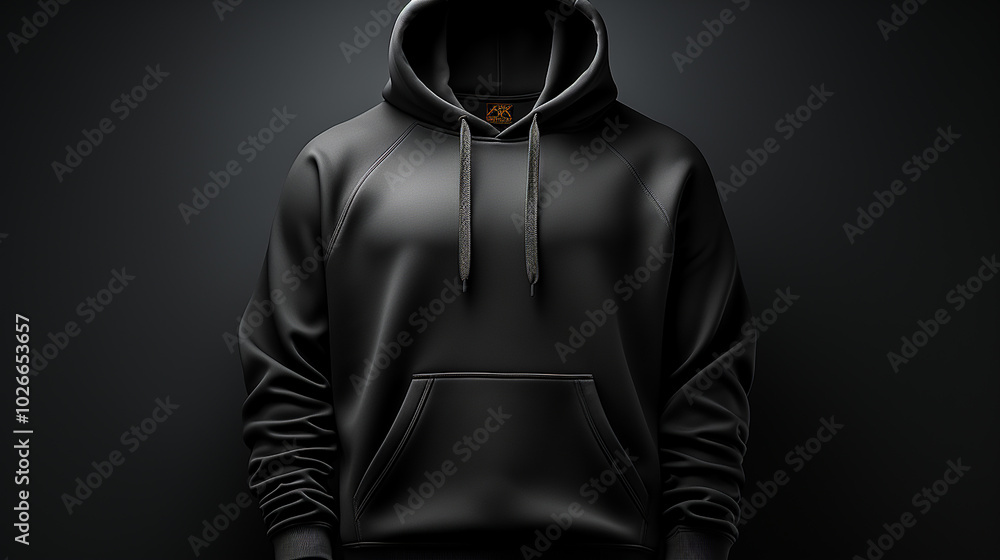 A black hoodie photo generative ai A black hoodie photo generative ai