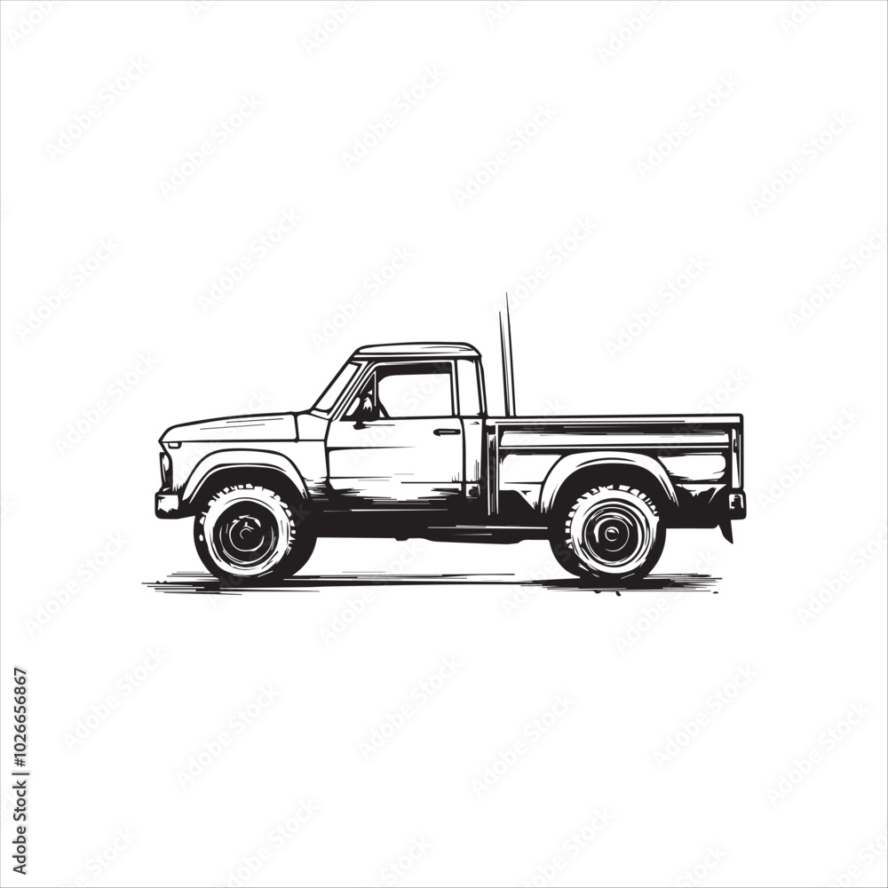 Art & truck with trailer Art & truck with trailer