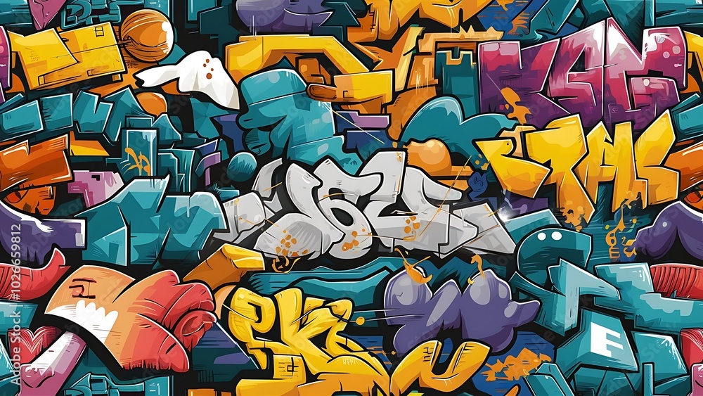 Obraz premium graffiti on the wall