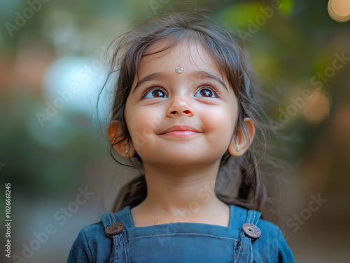 Toddler Girl Relaxing at Park