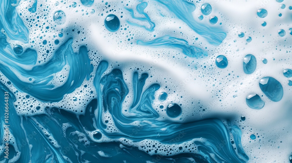 Liquid foam, abstract nature pattern. Liquid foam, abstract nature pattern.