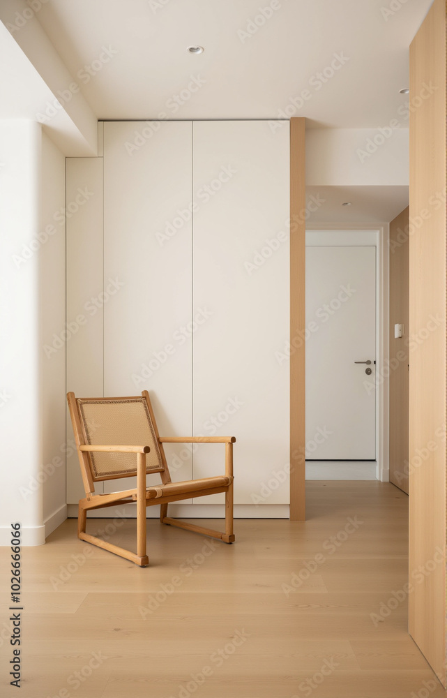 room with wooden chair room with wooden chair