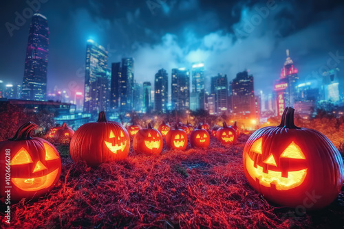 Halloween Night in the City  photo