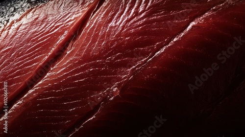 Organic Texture of Fresh Tuna Fish Slice