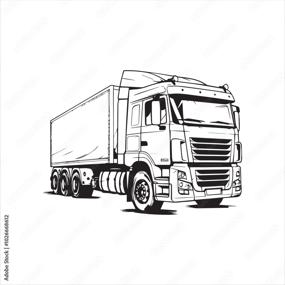 truck isolated on white background truck isolated on white background