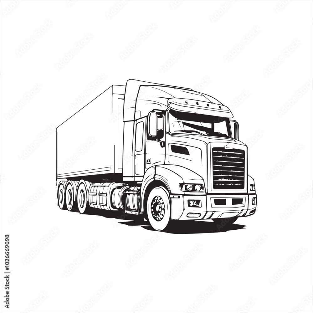 truck isolated on white background truck isolated on white background