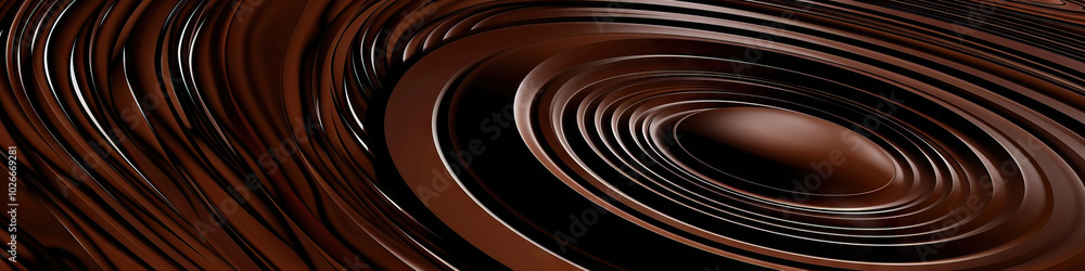 A rich brown background contrasted by sleek black spiral designs, conveying strength and sophistication. A rich brown background contrasted by sleek black spiral designs, conveying strength and sophistication.