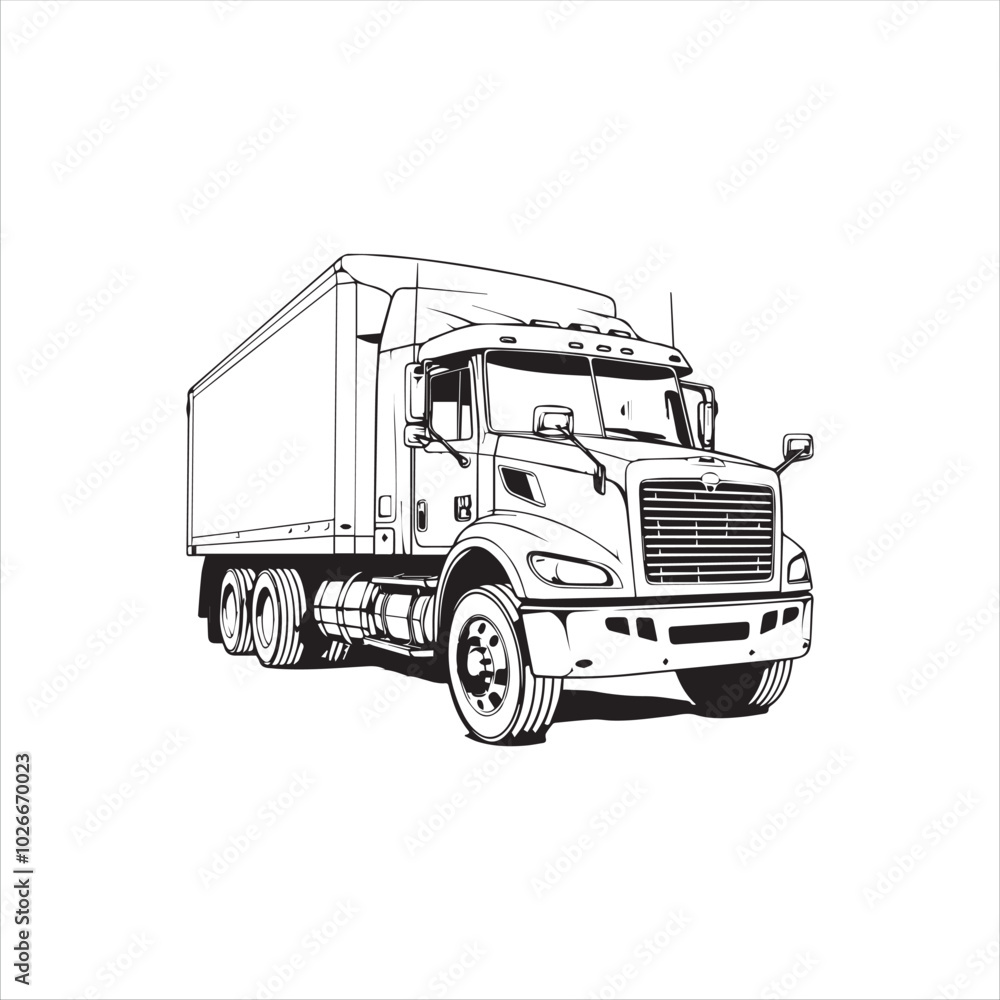 truck isolated on white background truck isolated on white background