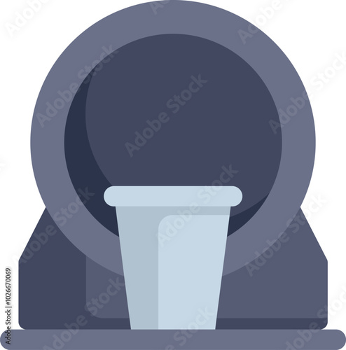 Medical magnetic resonance imaging scanner scanning a sample in a laboratory