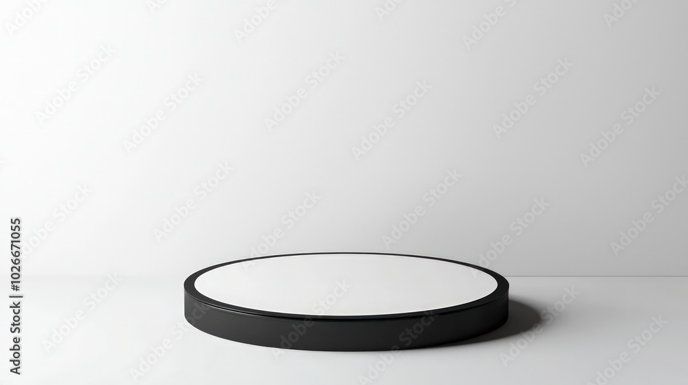 Circular store brand signboard mockup shown on a plain backdrop for branding Circular store brand signboard mockup shown on a plain backdrop for branding