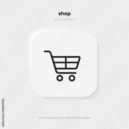 Flat add button add icon add to cart icon, shopping cart sign, online shopping, click here, buy push button for website, mobile app, UI, GUI, UX.