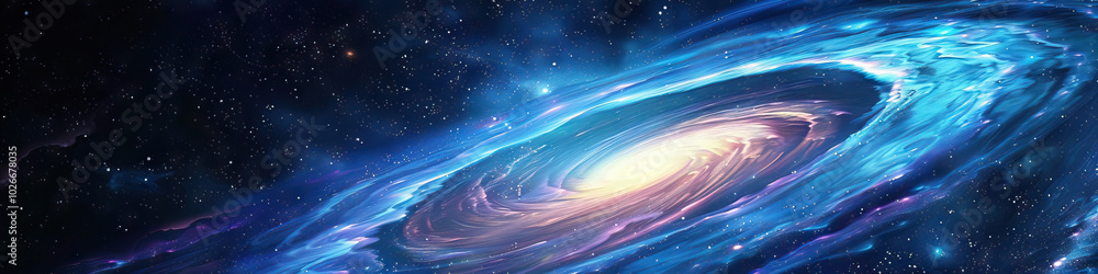Swirling Galaxy (in deep space blues and purples) Swirling Galaxy (in deep space blues and purples)