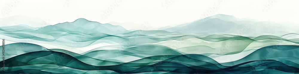 Flowing Watercolors (in muted blues and greens) Flowing Watercolors (in muted blues and greens)