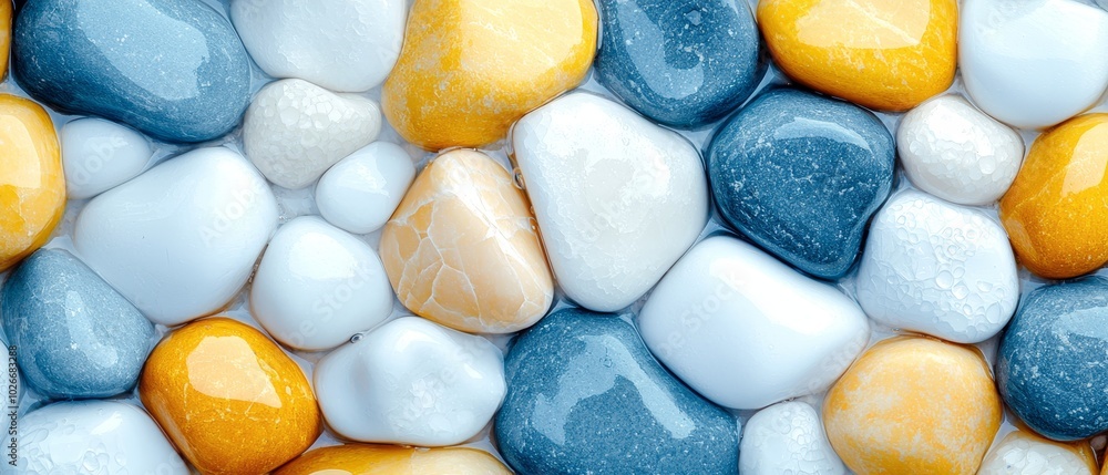 A tight shot of a stacked heart-shaped arrangement of multicolored rocks A tight shot of a stacked heart-shaped arrangement of multicolored rocks